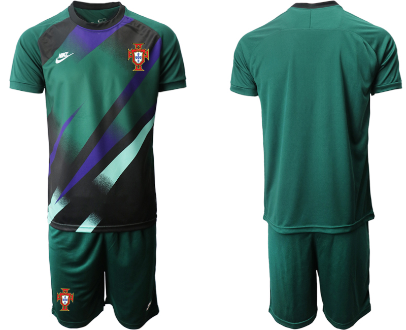 Men 2021 European Cup Portugal green goalkeeper Soccer Jerseys1->portugal jersey->Soccer Country Jersey